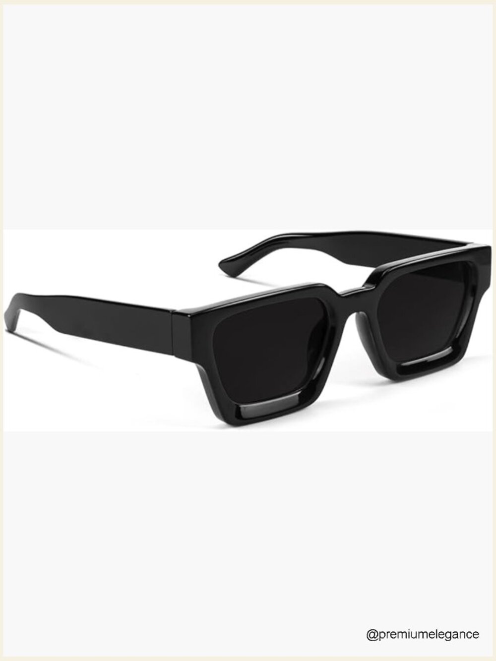 Trendy Square Sunglasses UV Protection Chunky Frame Unisex Shades - Picture 1 of 7